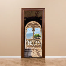 Load image into Gallery viewer, 77x200cm 3D Beautiful Landscape Door Sticker For Living Room Bedroom DIY PVC Self Adhesive Wallpaper Waterproof Mural Decal
